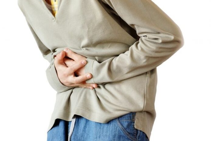 Cramps in abdominal pain cause bifurcation